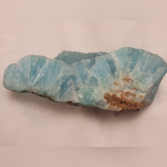 Raw Bright Blue Botryoidal Aragonite Specime Chunk Crystal Rough On A Matrix - Picture 3 of 14